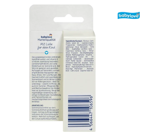 Сонцезахисний стік Sensitive SPF 50+ babylove, 20 г - Фото 3 Сонцезахисний стік Sensitive SPF 50+ babylove, 20 г - зображення 3