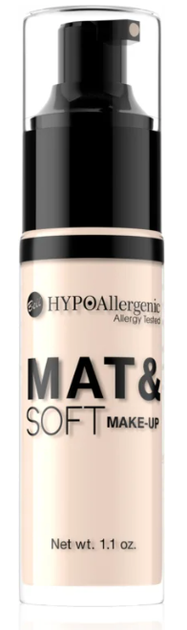 Гипоаллергенный тональный крем Bell Cosmetics HypoAllergenic Mat & Soft матирующий флюид № 01 Light Beige - изображение 2