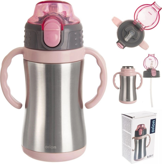 Термокружка Orion дитяча сталева рожева 300 мл (8592381182458) - зображення 8