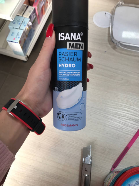 Пена для бритья мужская Isana Men hydro 300 мл - изображение 3