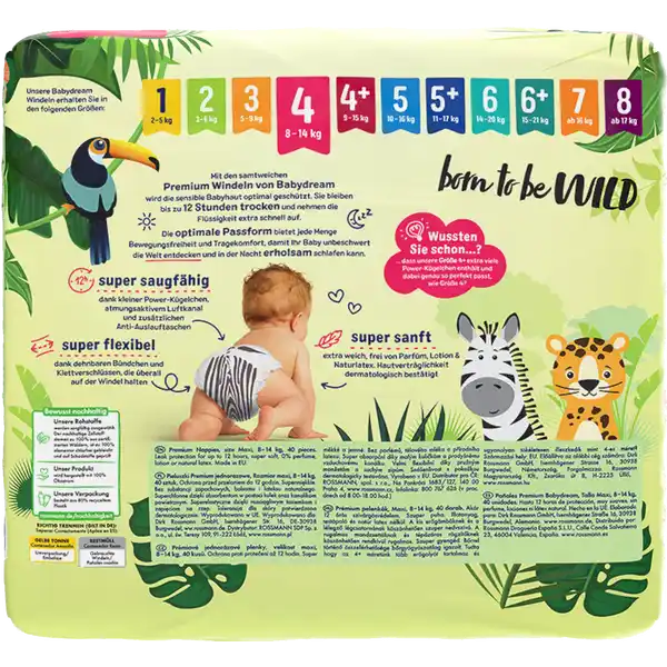 Подгузники Babydream 4 (8-14кг) 40шт лимитированная серия - изображение 6