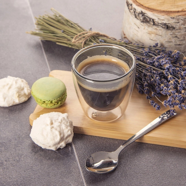 Zestaw szklanek termicznych Orion Double z podwójną ścianką 90 ml x 2 szt (8592381192440) - obraz 5