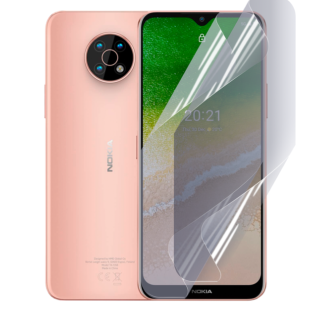 Плёнка гидрогелевая для Nokia G50 глянцевая противоударная прозрачная - Фото 1 Плёнка гидрогелевая для Nokia G50 глянцевая противоударная прозрачная - изображение 1