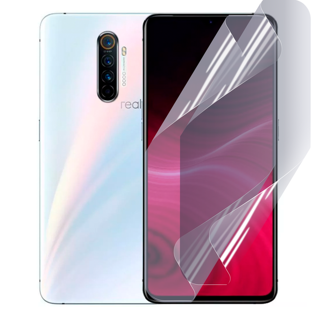 Плёнка гидрогелевая матовая для Realme X2 Pro протиударная прозрачная - Фото 1 Плёнка гидрогелевая матовая для Realme X2 Pro протиударная прозрачная - изображение 1