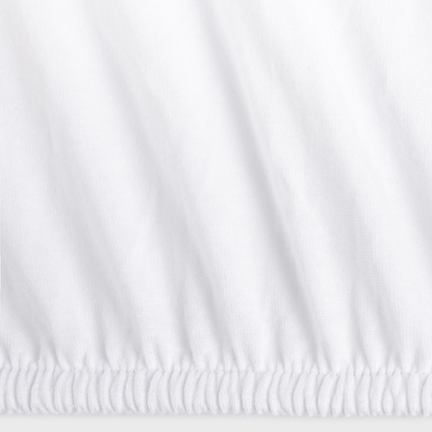 Простирадло Homla Pelly Premium джерсі Біле 140 x 200 см (5906496715563) - зображення 4