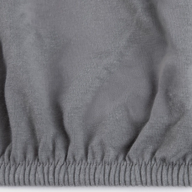 Простирадло Homla Pelly Premium джерсі Сіре 140 x 200 см (5906496715532) - зображення 4