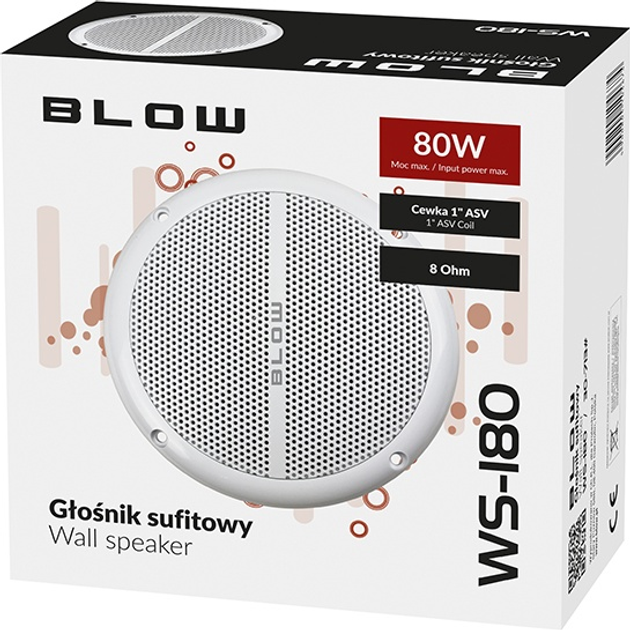 Głośnik sufitowy Blow WS-180 White (30-713#) - obraz 3