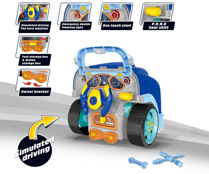 Іграшка Milly Mally N-gine Двигун для розкручування Spin-On Blue (5907090700573) - зображення 12
