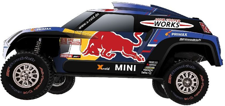 Радіокерований автомобіль X-Raid Red Bull Buggy масштаб 1:16 (4008332300450) - зображення 2