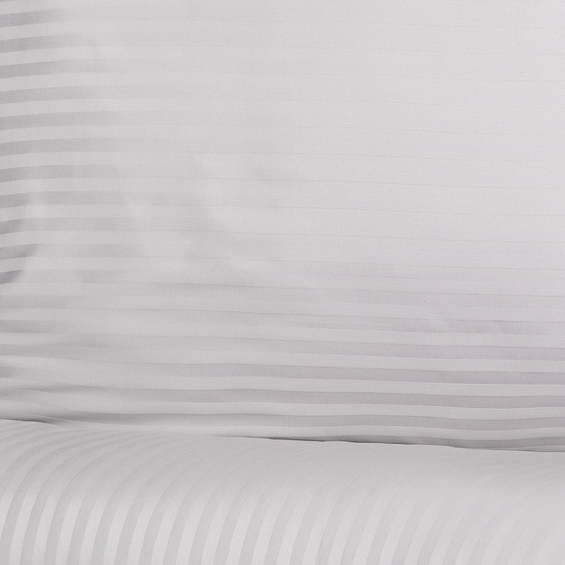 Komplet pościeli Homla Basic Agnes Poszewka na pościel 220 x 200 cm + 2 poszewki na poduszki 70 x 80 cm satynowy żakardowy Szary (5902869952641) - obraz 2