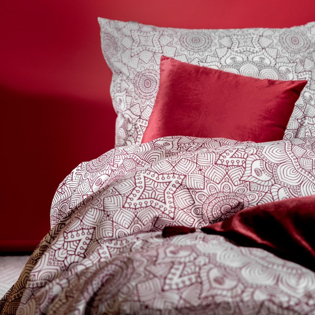 Комплект постільної білизни Homla Calloway Підковдра 160 x 200 см + 2 наволочки 70 x 80 см з мікрофібри з візерунком Рожевий (5904183880266) - зображення 5