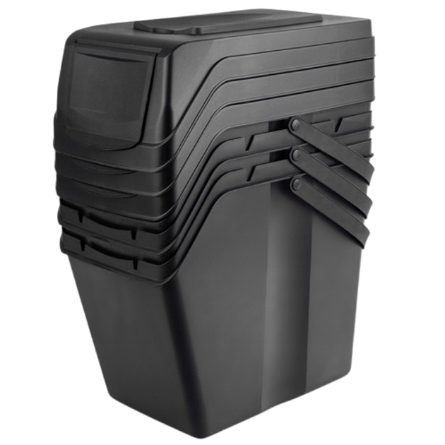 Набір контейнерів для сміття Kadax з наліпками баки 25 л × 3 шт (5903699492864) - зображення 4