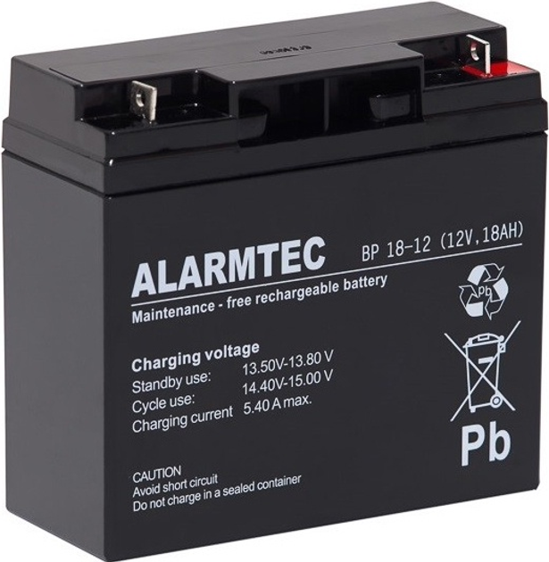 Akumulator AGM ALARMTEC BP 12V 18Ah (BP 18-12) - obraz 1