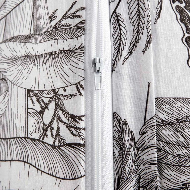 Komplet pościeli Homla Kellis Poszewka na pościel 160 x 200 cm + 2 poszewki na poduszki 70 x 80 cm bawełniany Biały (5906496703010) - obraz 2