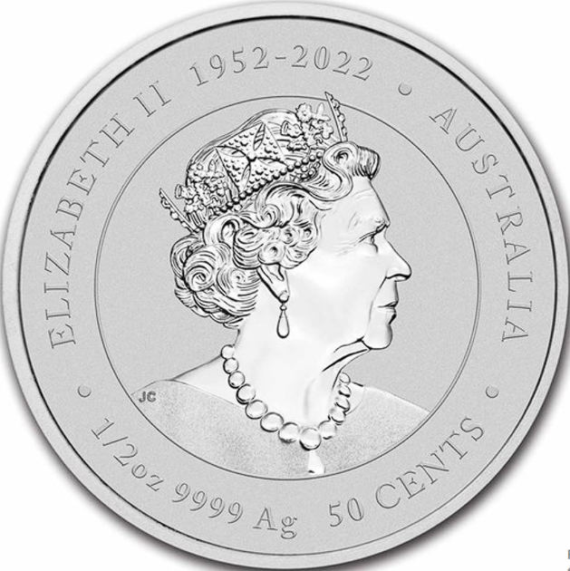 Серебряная монета Австралии Год Дракона от Perth Mint 1/2 унции 2024 - изображение 5