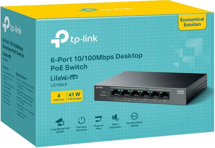 Switch TP-LINK LS106LP (LS106LP) - obraz 4