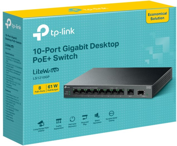 Комутатор TP-LINK LS1210GP (LS1210GP) - зображення 4