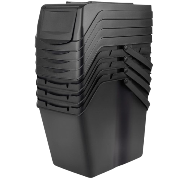 Набір контейнерів для сміття Kadax з наліпками баки 25 л × 4 шт (5903699492871) - зображення 7