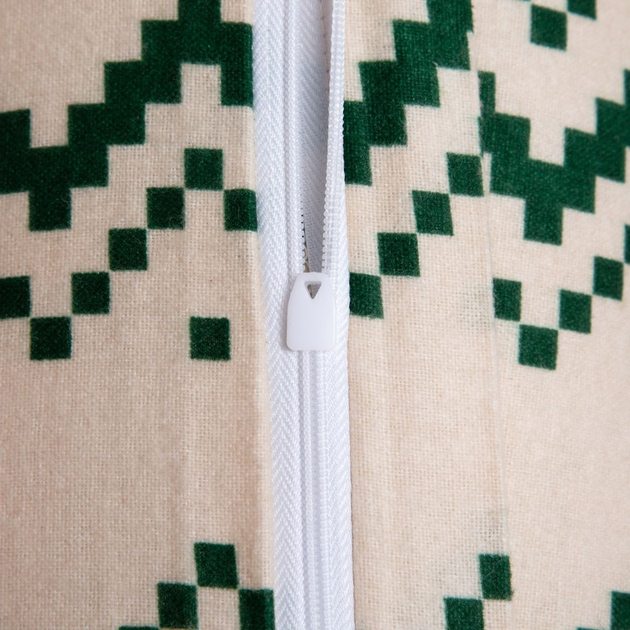 Komplet pościeli Homla Wintey Poszewka na pościel 220 x 200 cm + 2 poszewki na poduszki 70 x 80 cm flanelowy w świąteczny wzór Beżowy (5906496700538) - obraz 4