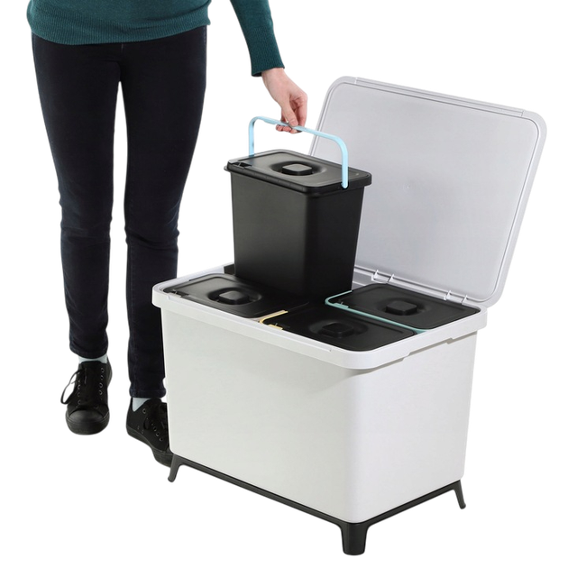 Шафа для сортування відходів Kadax 4 шт 10 л (5903699493786) - зображення 5