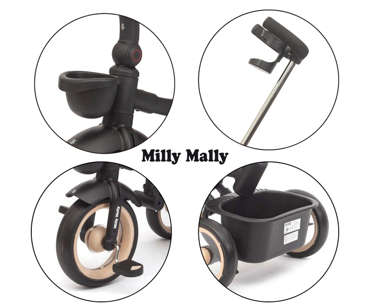 Rowerek trójkołowy Milly Mally Twinkle Beige 6425 (5907090700535) - obraz 12