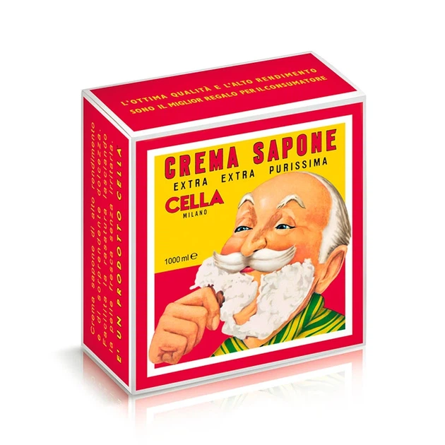 Крем-мило для Гоління Cella Crema Da Barba Barber Collection з Олією Мигдалю 1000 мл - Фото 1 Крем-мило для Гоління Cella Crema Da Barba Barber Collection з Олією Мигдалю 1000 мл - изображение 1