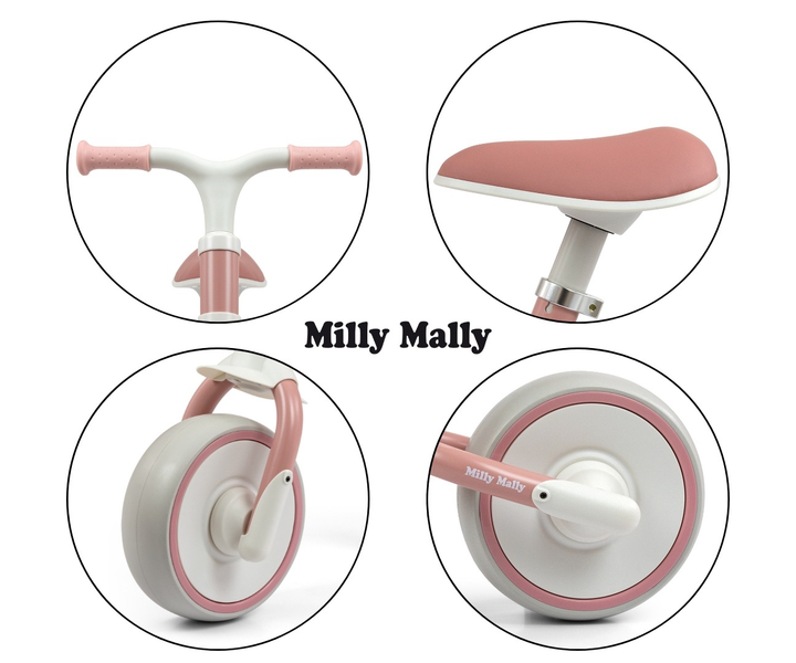 Rowerek biegowy Milly Mally Skippy różowy (6376) (5907090700405) - obraz 11