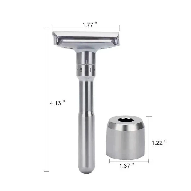 Станок для гоління Т-подібний з підставкою Shlyuz FlexEdge Adjustable Razor With Stand - изображение 4