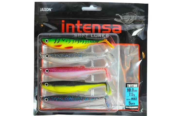 Силікон Jaxon Intensa Tryton 10см (5шт/уп), колір: MIX2 (4319008002) - Фото 1 Силікон Jaxon Intensa Tryton 10см (5шт/уп), колір: MIX2 (4319008002) - зображення 1
