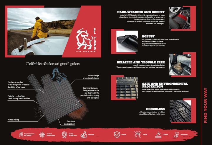 Килимок для багажника Frogum Dry Zone для Toyota Verso (5902643417731) - зображення 4