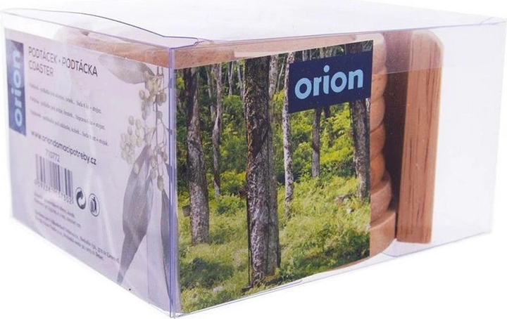 Підставки під чашки Orion дерев'яні з підставкою 6 шт (8592381157302) - зображення 8