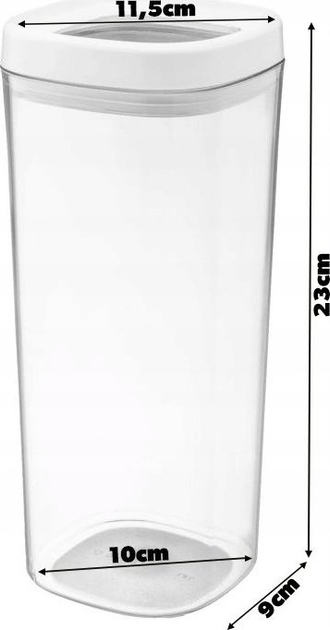 Zestaw pojemnikow Kadax Duna 60 ml 1 l 1.8 l 3 szt (5903699472682) - obraz 5
