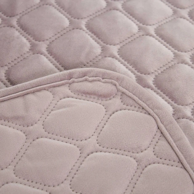 Покрывало полуторное ТЕП Velour Ромб круглый 4-00515_33953 150х210 см темно-розовое 5232756 - изображение 5