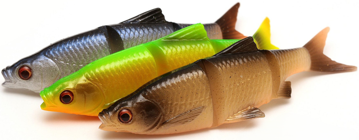 Набір м’яких приманок Savage Gear 3D LB Roach Swim n Jerk 7.5 см 4 г Firetiger (5706301574374) - зображення 4