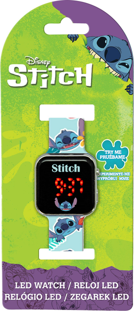 Zegarek LED Kids Euroswan Stitch z kalendarzem (LAS4039) - obraz 1