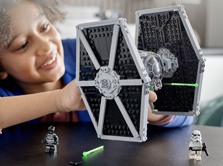 Конструктор STAR WARS Имперский истребитель TIE - 496 деталей, звездолет с минифигурками из звездных войн - изображение 4