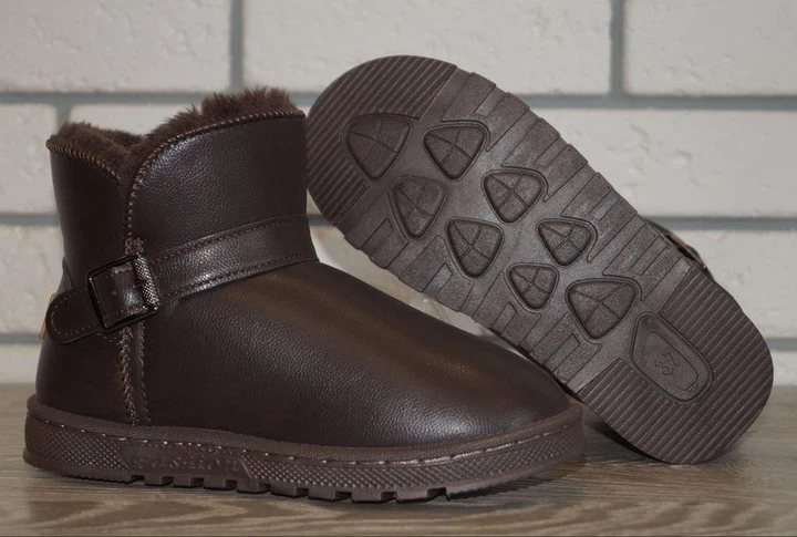 Угги зимние детские G&S 1002-6 33 (20 см) коричневые - Фото 10 Угги зимние детские G&S 1002-6 33 (20 см) коричневые - изображение 10