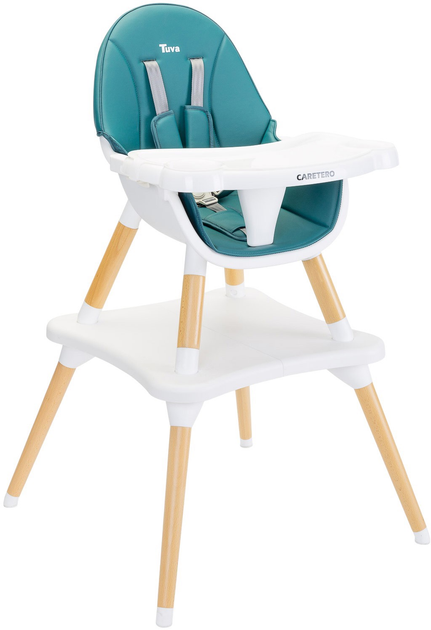 Стільчик для годування Caretero Tuva Темно-зелений (5903076306678) - зображення 2