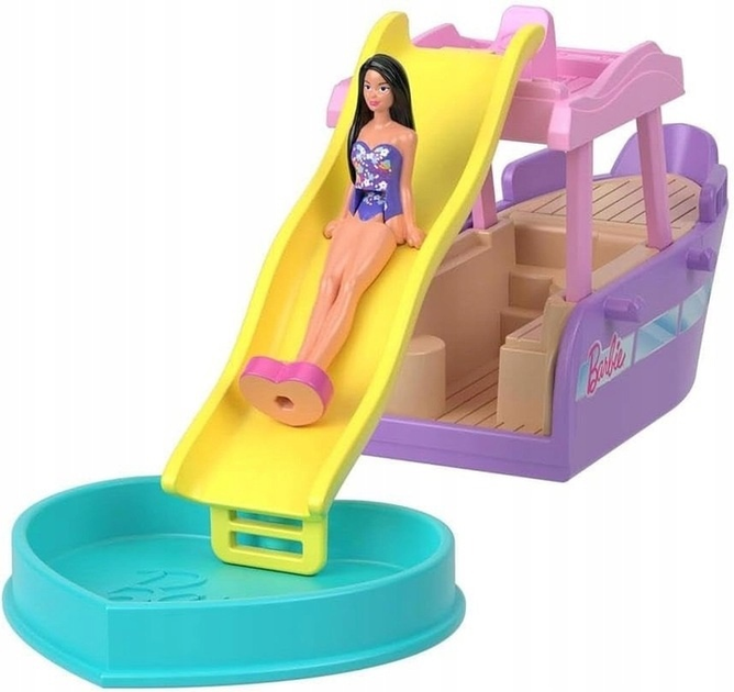 Набір іграшок Mattel Mini Barbieland яхта з фігуркою 960-2443 (194735245178) - зображення 2