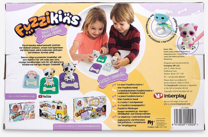 Zestaw zabawek Martinex Fuzzikins Dozy Dogs 33011002 (6416550110023) - obraz 2