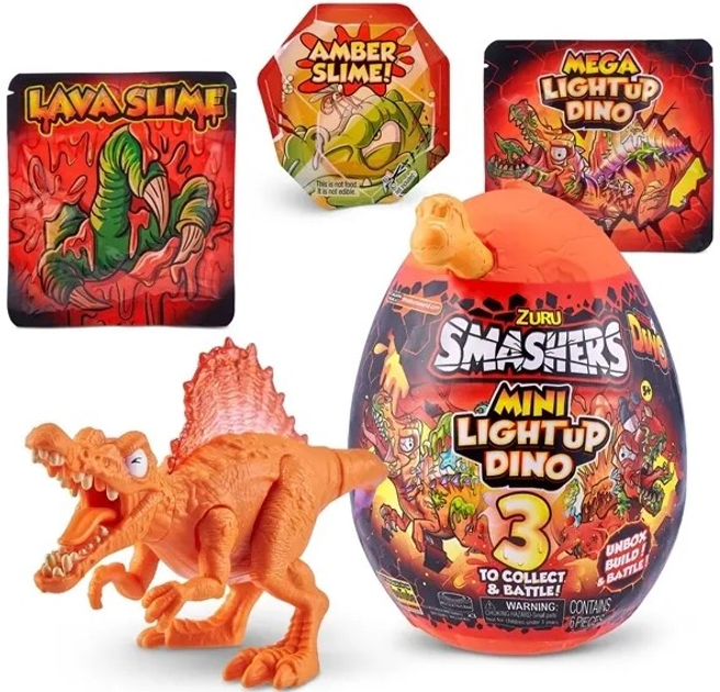 Zestaw zabawek Zuru Toys Smashers 5 Mini Light Up Dino 20186 (5713396201863) - obraz 2