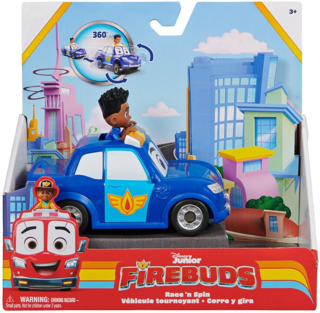 Набір іграшок Spin Master Firebuds Action Vehicle Jayden and Piston 6066349 (778988450215) - зображення 3