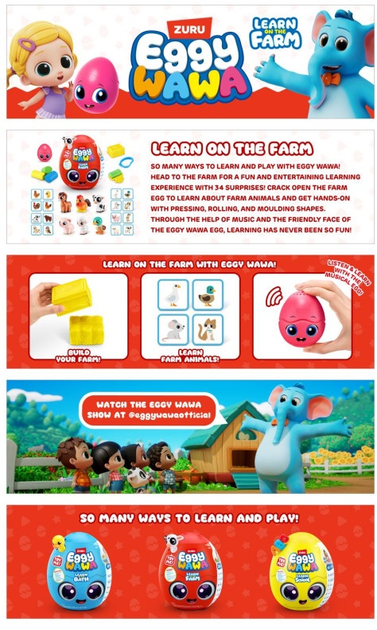 Zabawka Zuru Toys Eggy Wawa Surprise 15102 (4894680033726) - obraz 5