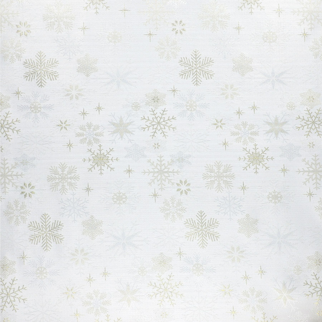 Obrus Homla Winter Glam Gold Snow w śnieżynki Biały 130 x 180 cm (5902869978795) - obraz 4