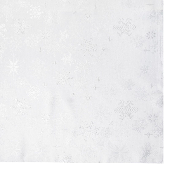 Obrus Homla Silver Snow w srebrne śnieżynki Biały 150 x 220 cm (5902869937969) - obraz 2