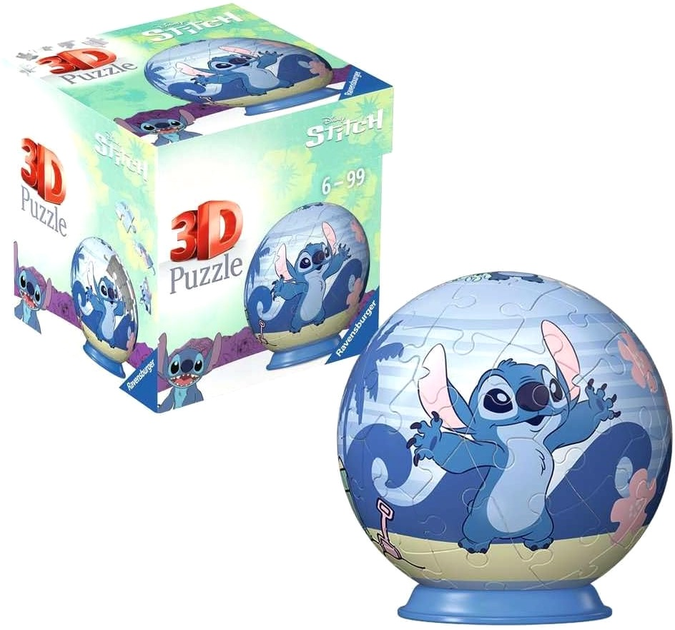 Пазл 3D Ravensburger Disney Стіч 55 елементів 11597 (4005556115976) - зображення 2
