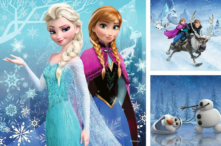 Пазл Ravensburger Disney Країна Льоду 3 x 49 елементів 9264 (4005556092642) - зображення 2