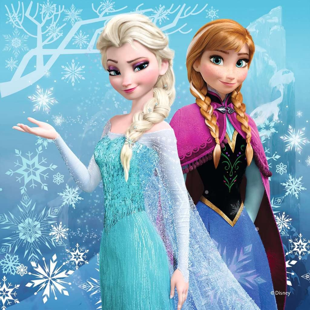 Пазл Ravensburger Disney Країна Льоду 3 x 49 елементів 9264 (4005556092642) - зображення 3
