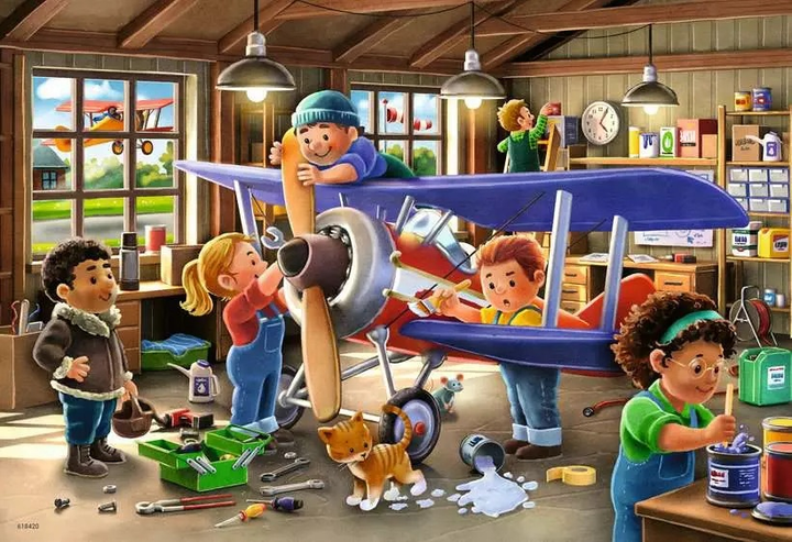 Пазл Ravensburger Механіки в дії 2 x 24 елементи 12004044 (4005555040446) - зображення 2