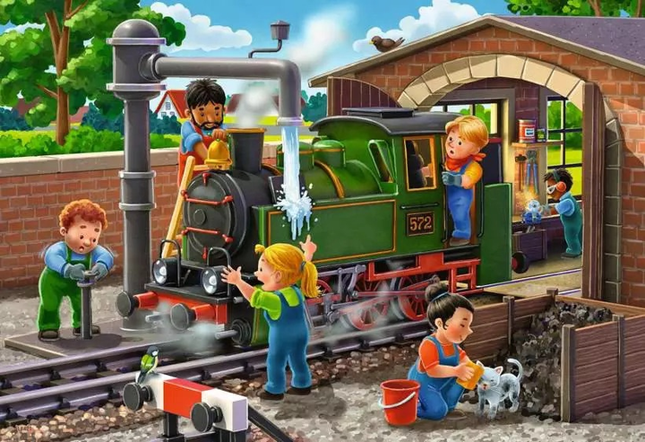 Пазл Ravensburger Механіки в дії 2 x 24 елементи 12004044 (4005555040446) - зображення 3
